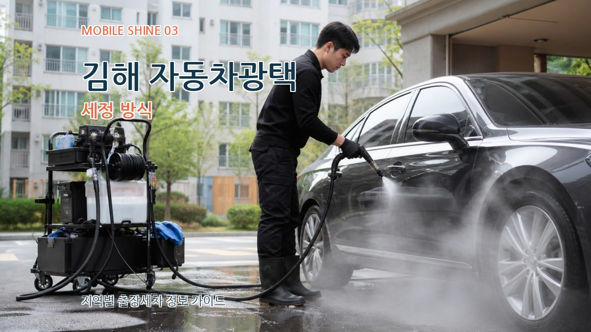 김해 자동차광택 세정 방식