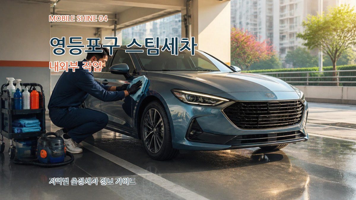 영등포구 스팀세차 내외부 작업