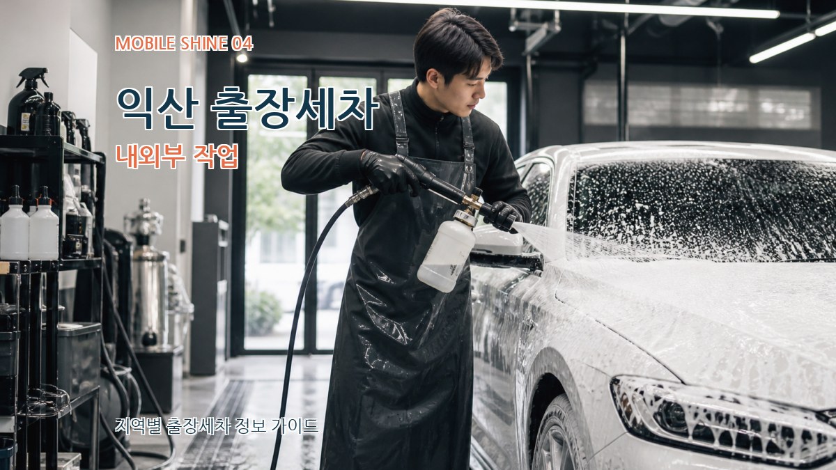 익산 출장세차 내외부 작업