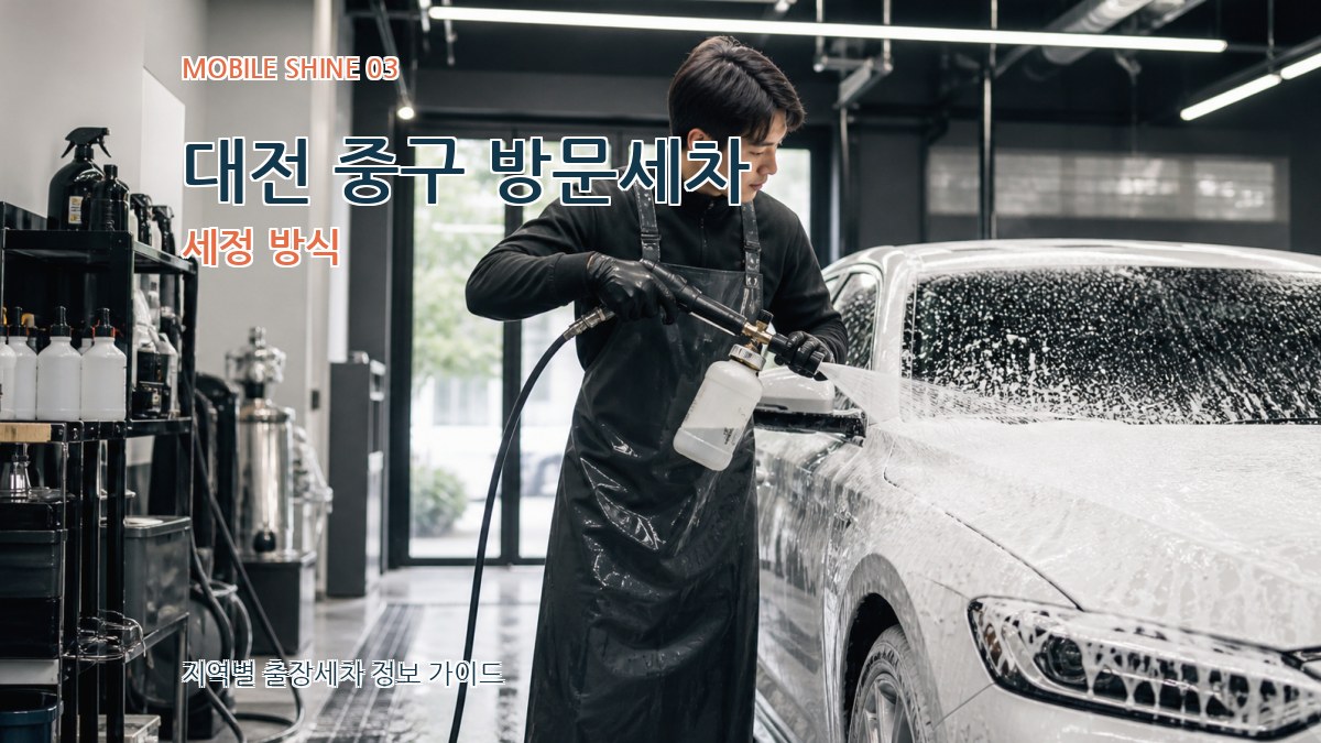 대전 중구 방문세차 세정 방식