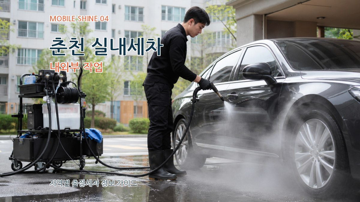 춘천 실내세차 내외부 작업