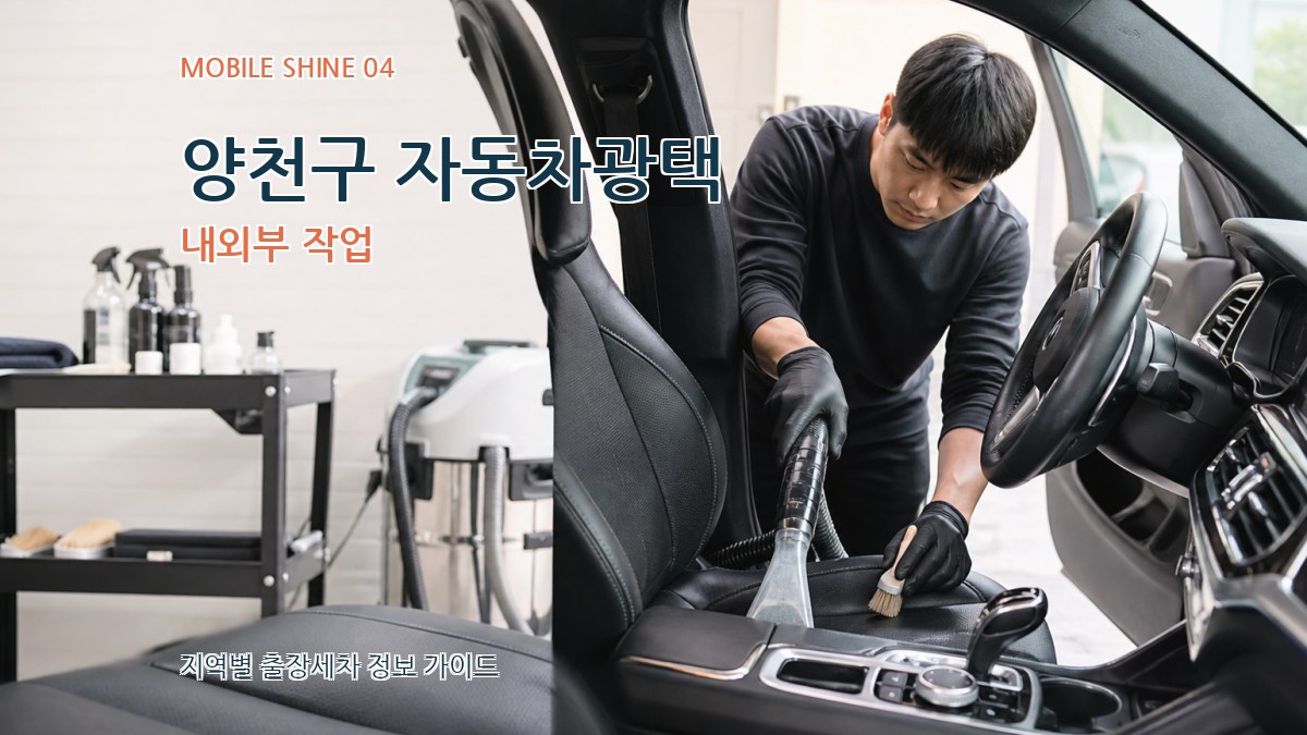양천구 자동차광택 내외부 작업
