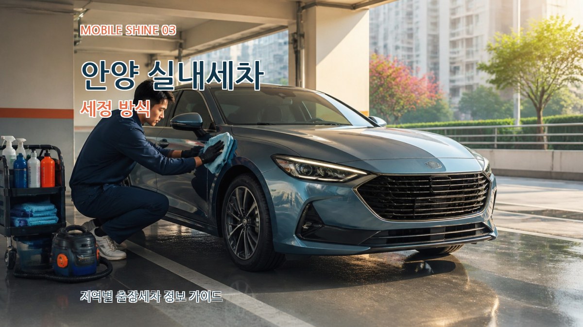 안양 실내세차 세정 방식