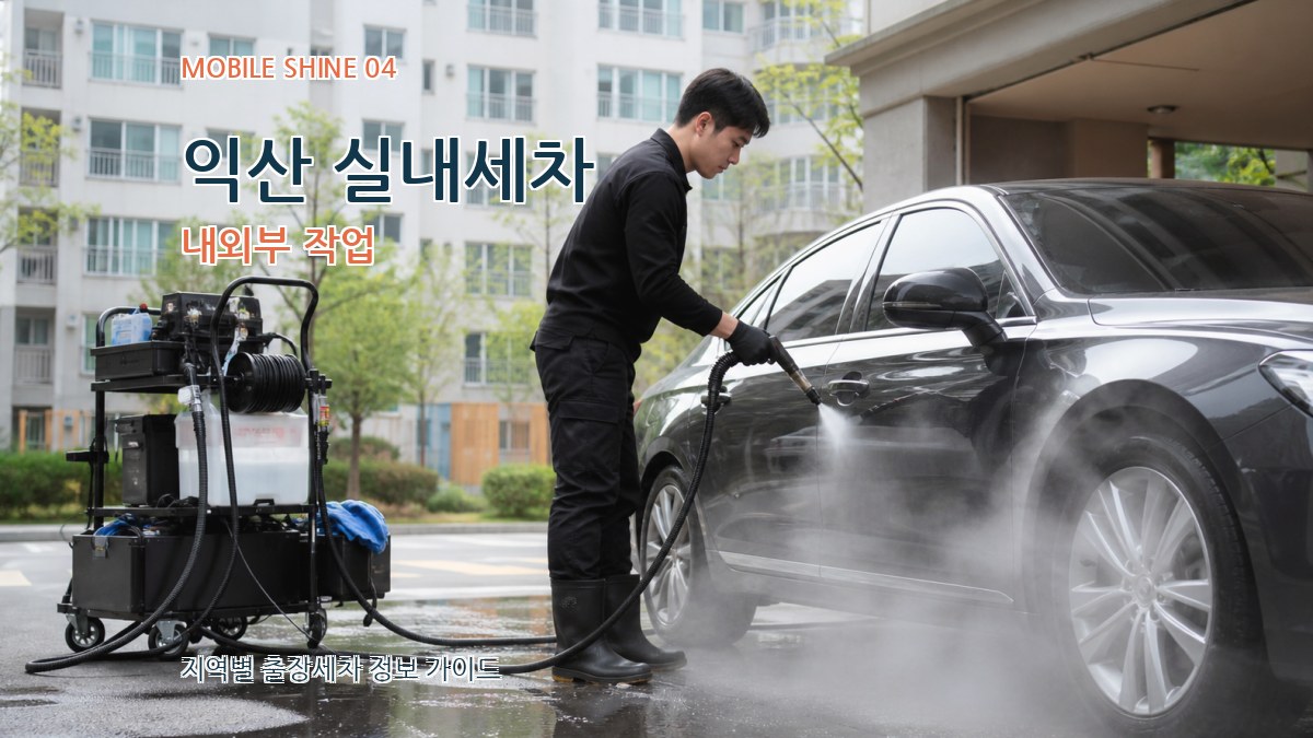 익산 실내세차 내외부 작업