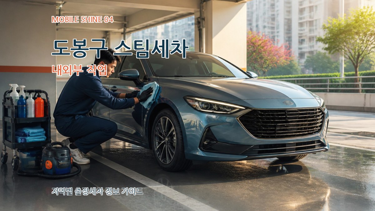 도봉구 스팀세차 내외부 작업
