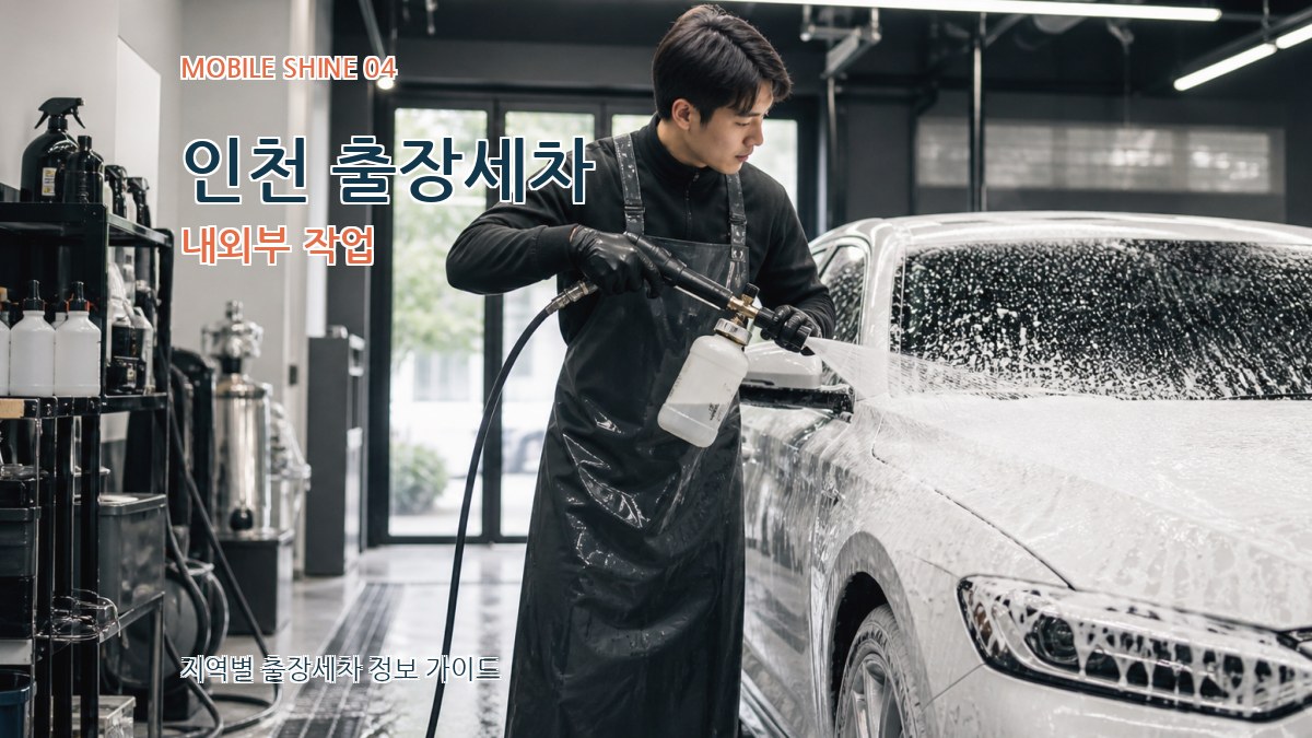 인천 출장세차 내외부 작업