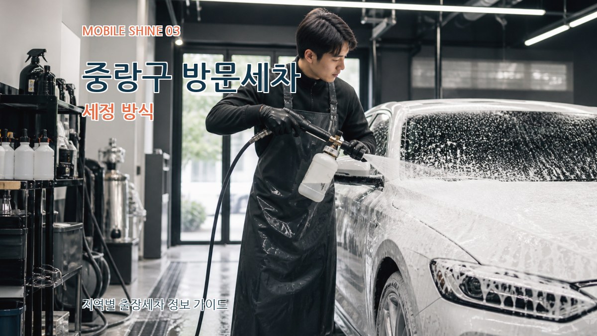 중랑구 방문세차 세정 방식