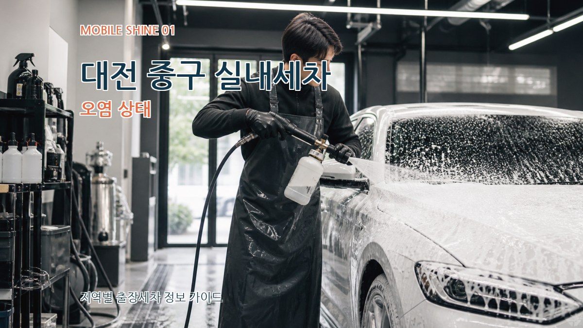 대전 중구 실내세차