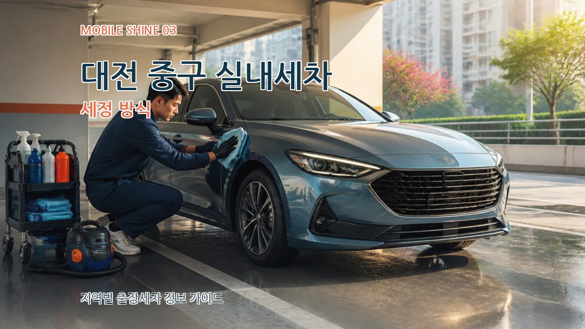 대전 중구 실내세차 세정 방식