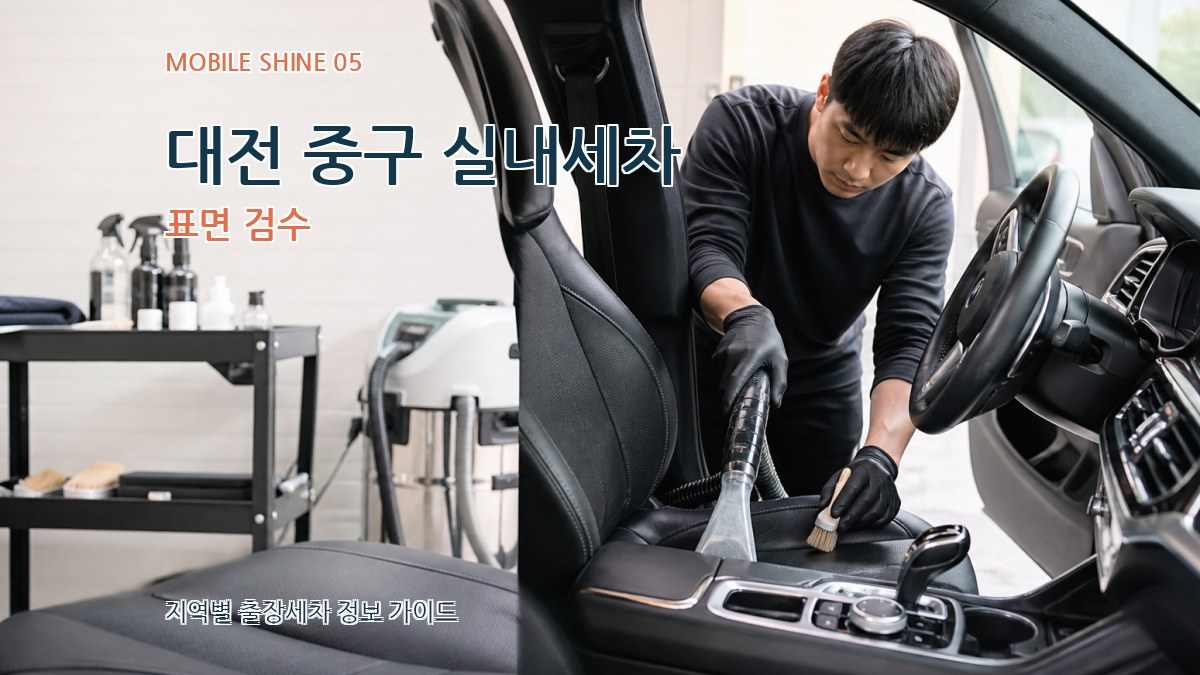 대전 중구 실내세차 표면 검수