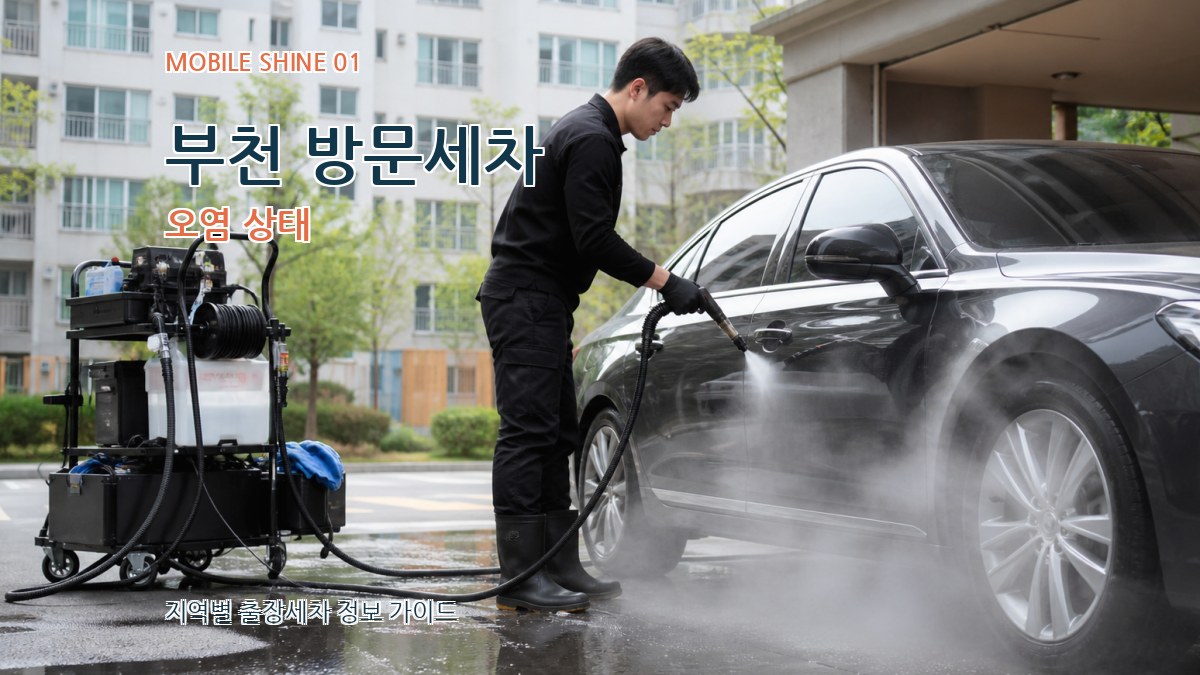 부천 방문세차 오염 상태