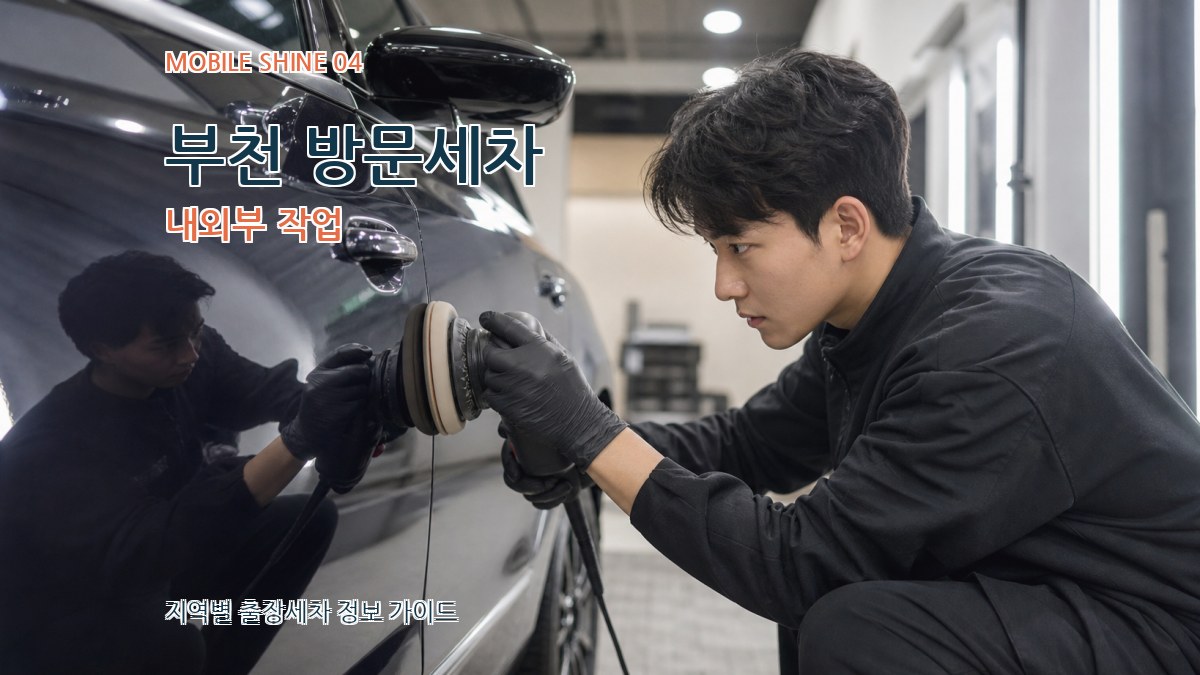 부천 방문세차 내외부 작업