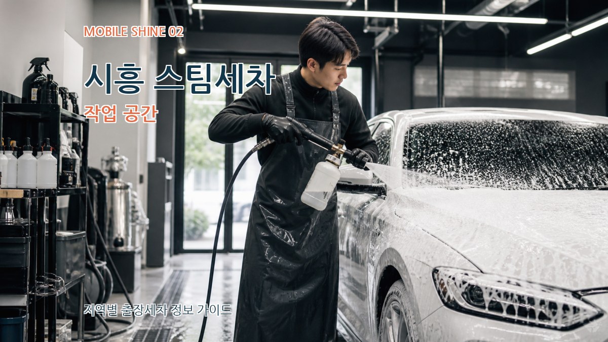 시흥 스팀세차 작업 공간