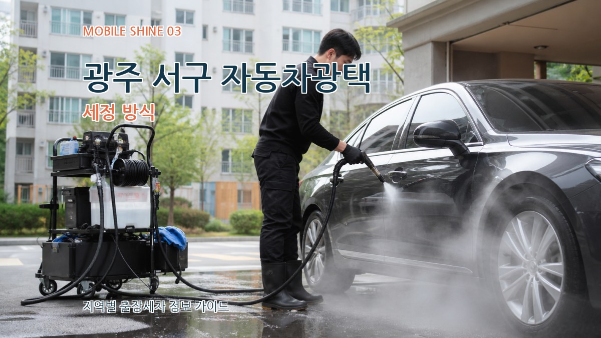 광주 서구 자동차광택 세정 방식