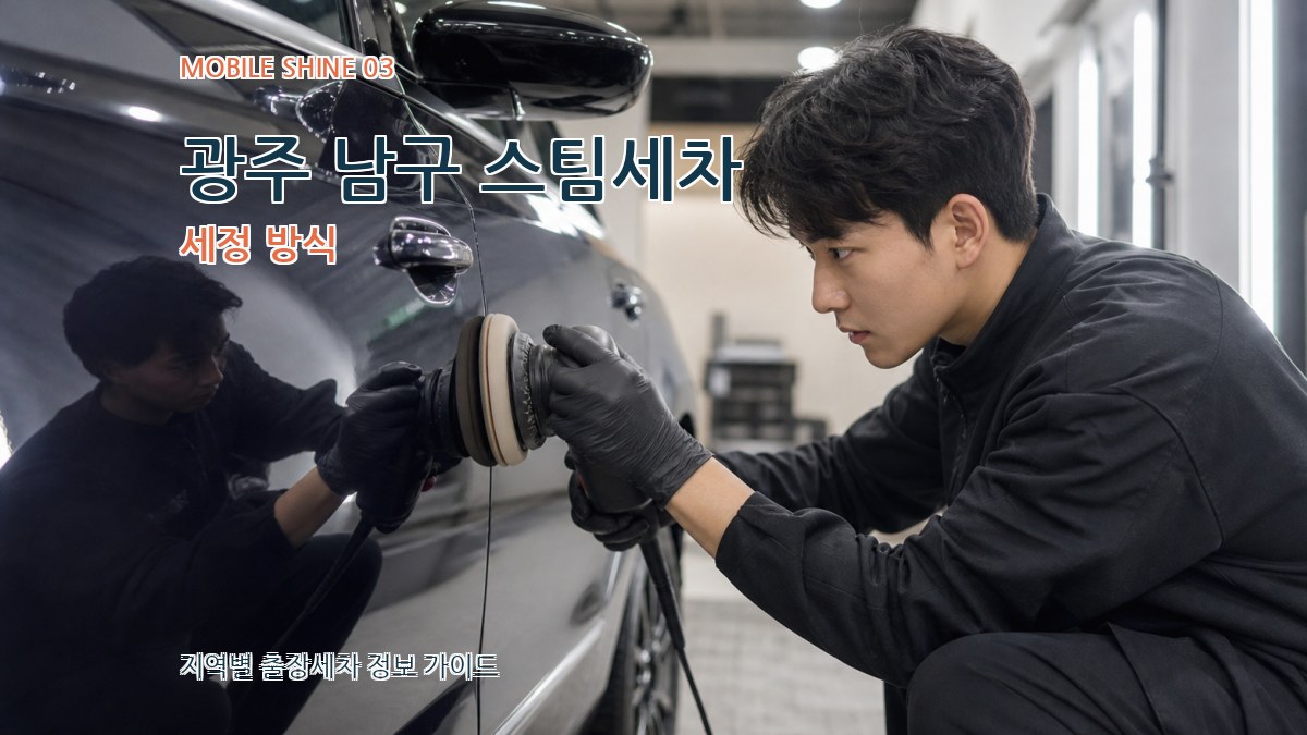 광주 남구 스팀세차 세정 방식