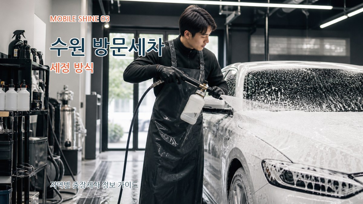 수원 방문세차 세정 방식