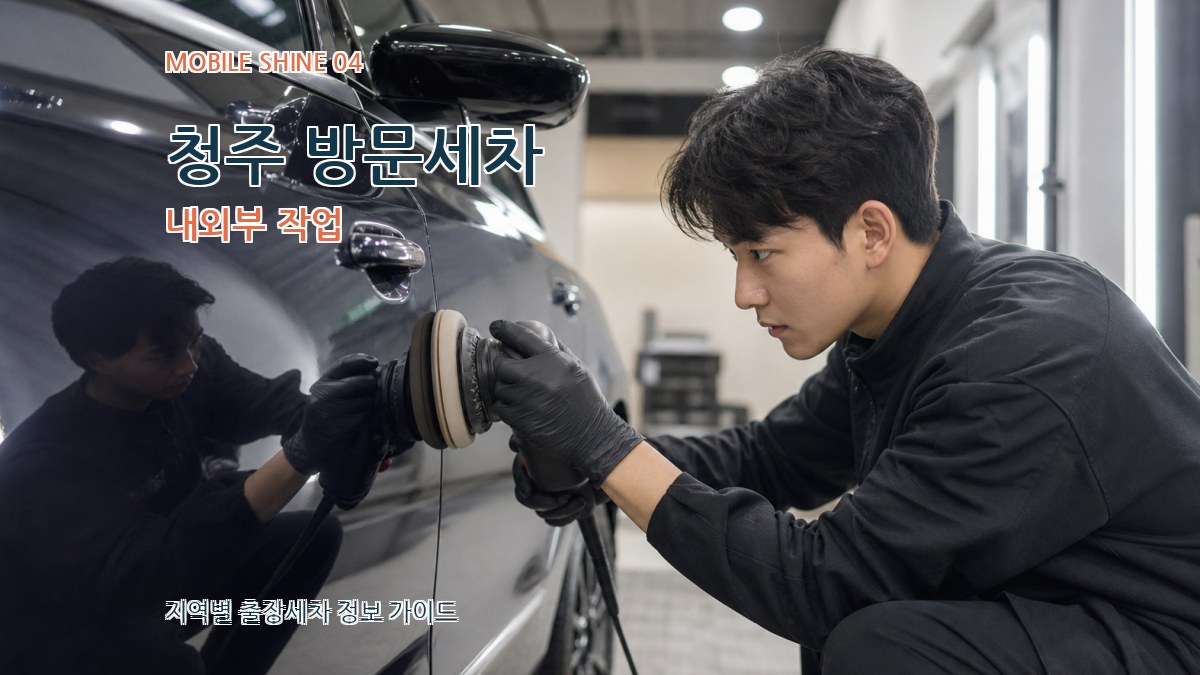 청주 방문세차 내외부 작업