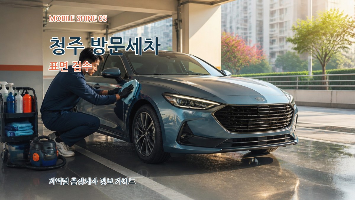 청주 방문세차 표면 검수