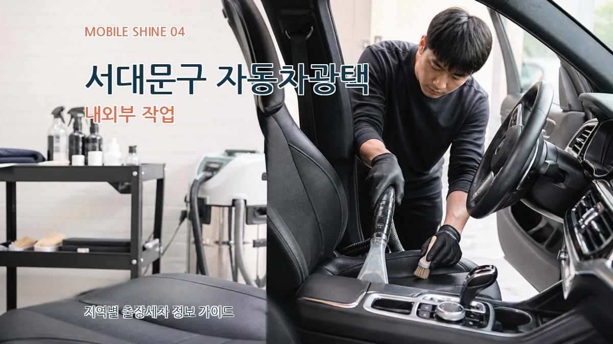 서대문구 자동차광택 내외부 작업