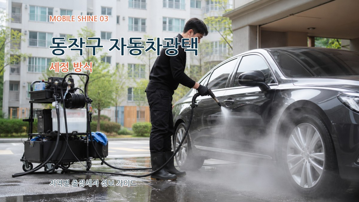 동작구 자동차광택 세정 방식
