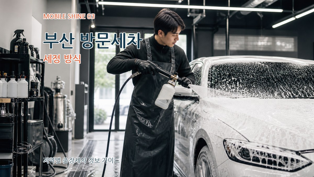 부산 방문세차 세정 방식