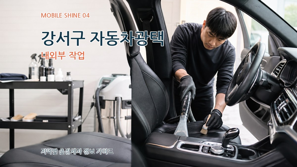 강서구 자동차광택 내외부 작업