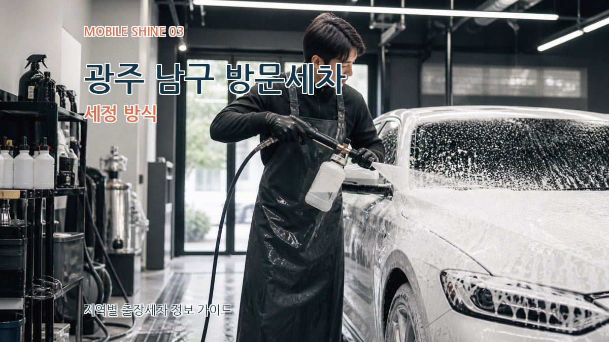 광주 남구 방문세차 세정 방식