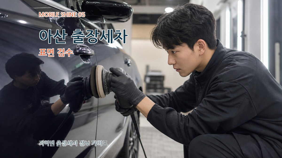 아산 출장세차 표면 검수