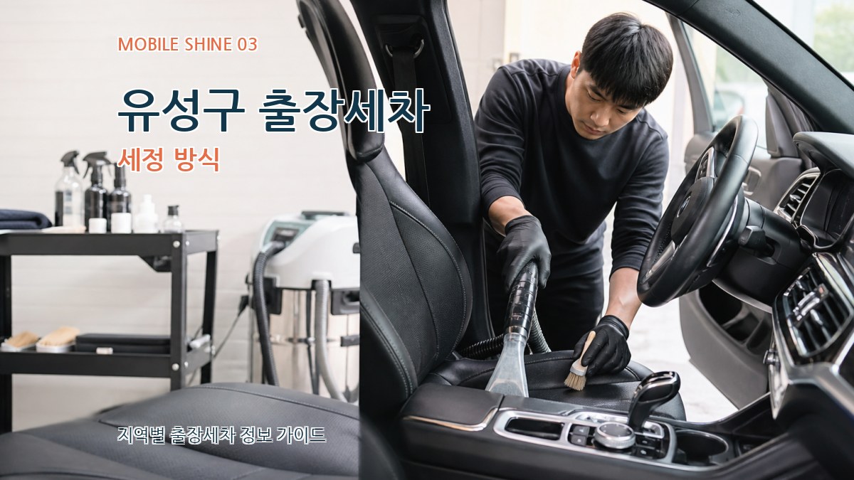 유성구 출장세차 세정 방식