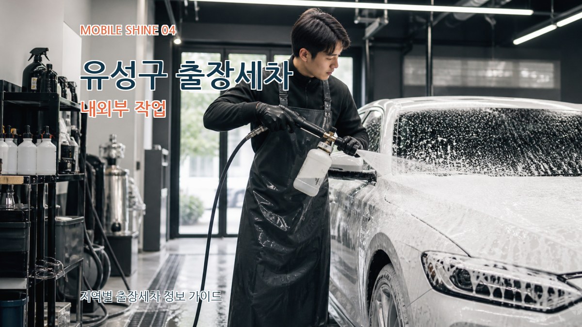 유성구 출장세차 내외부 작업