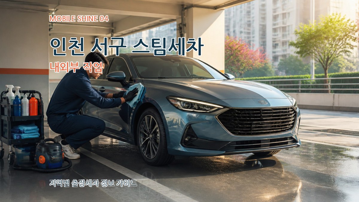 인천 서구 스팀세차 내외부 작업