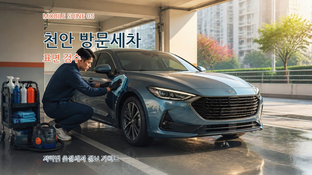 천안 방문세차 표면 검수