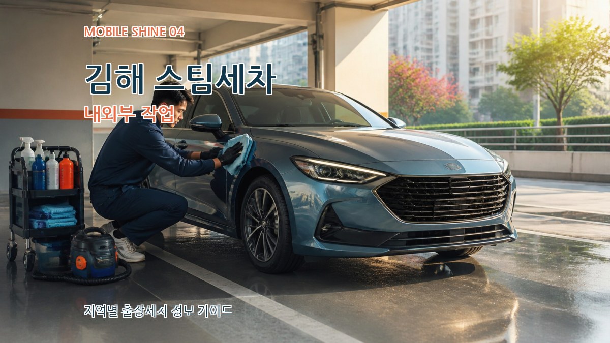 김해 스팀세차 내외부 작업