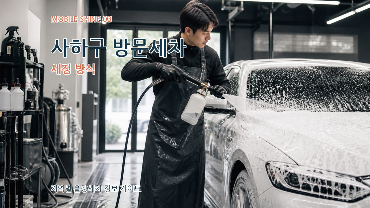 사하구 방문세차 세정 방식