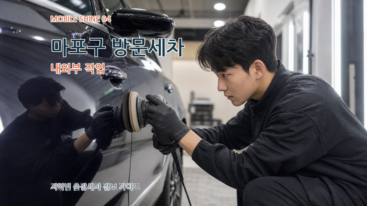 마포구 방문세차 내외부 작업