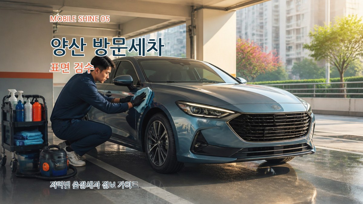 양산 방문세차 표면 검수
