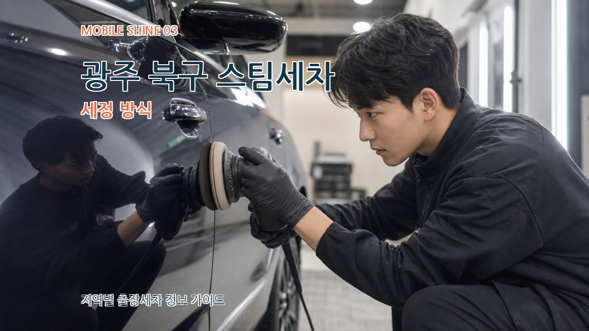 광주 북구 스팀세차 세정 방식