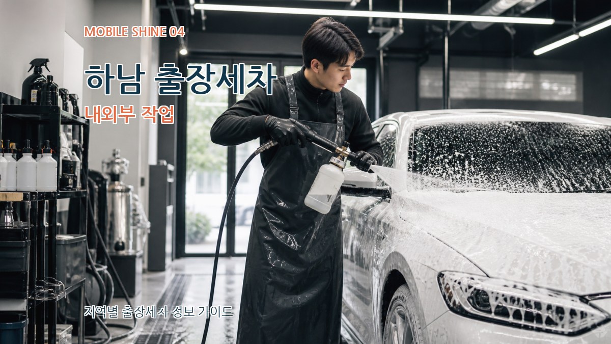 하남 출장세차 내외부 작업