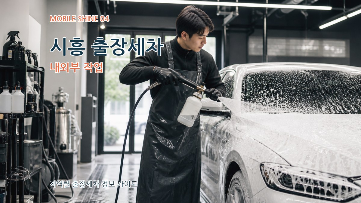 시흥 출장세차 내외부 작업