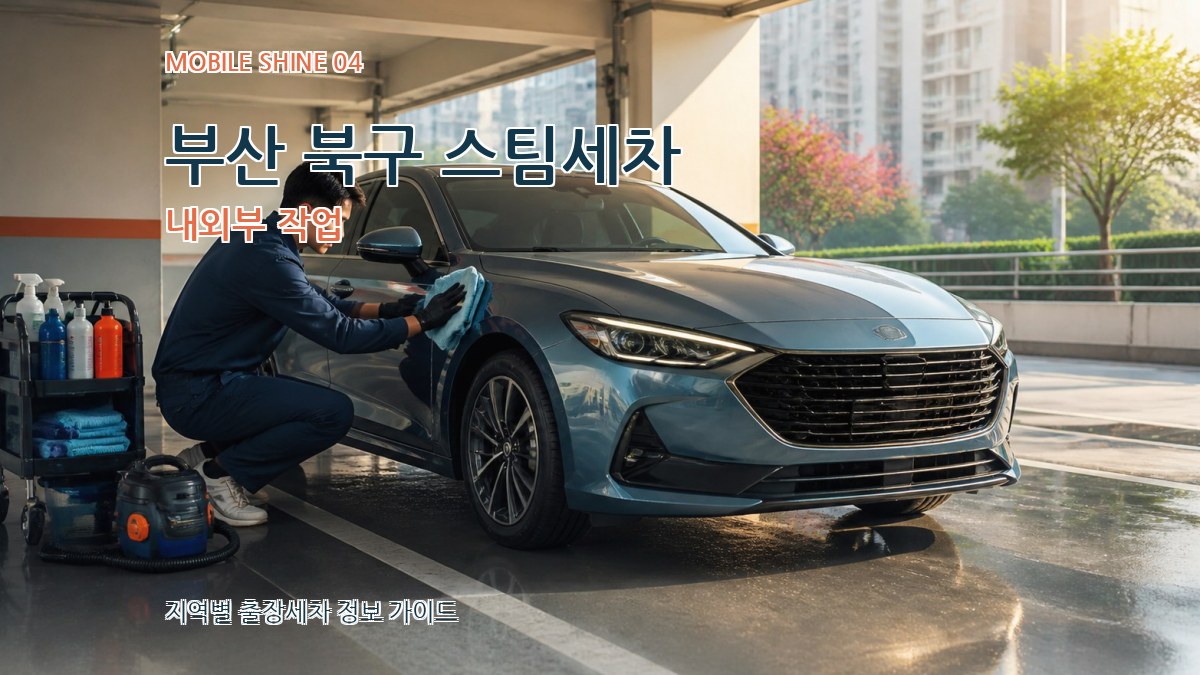 부산 북구 스팀세차 내외부 작업