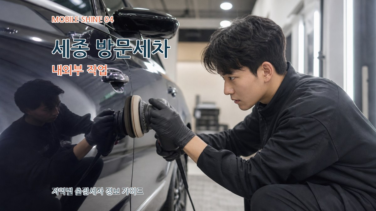 세종 방문세차 내외부 작업