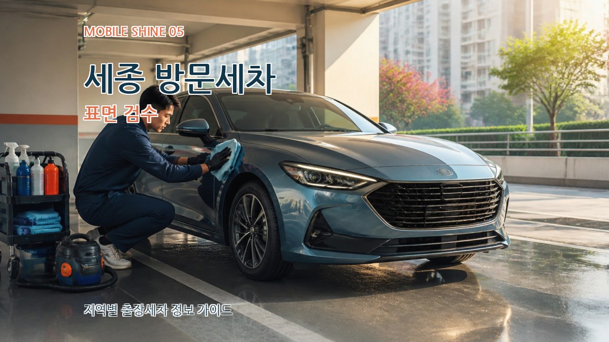 세종 방문세차 표면 검수
