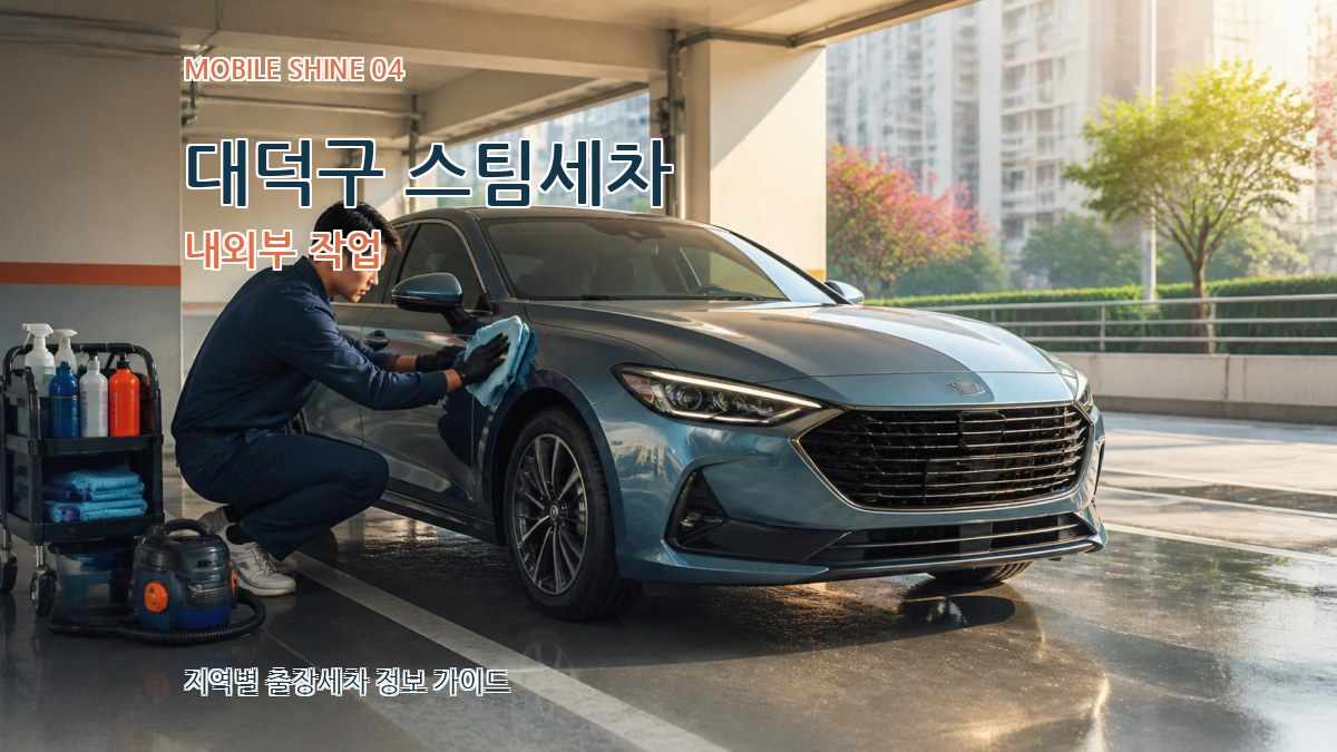 대덕구 스팀세차 내외부 작업
