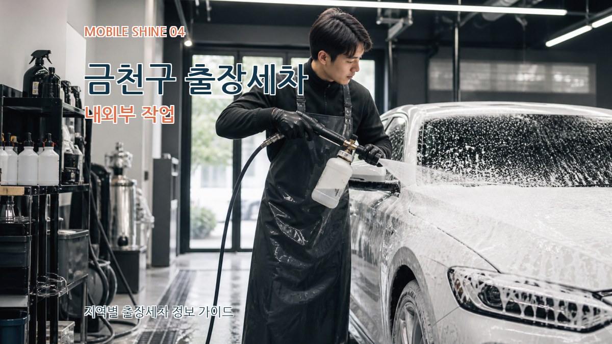 금천구 출장세차 내외부 작업