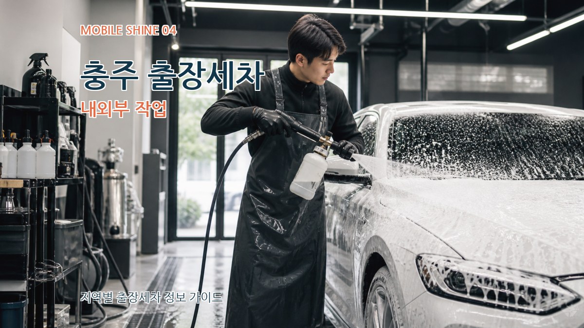 충주 출장세차 내외부 작업