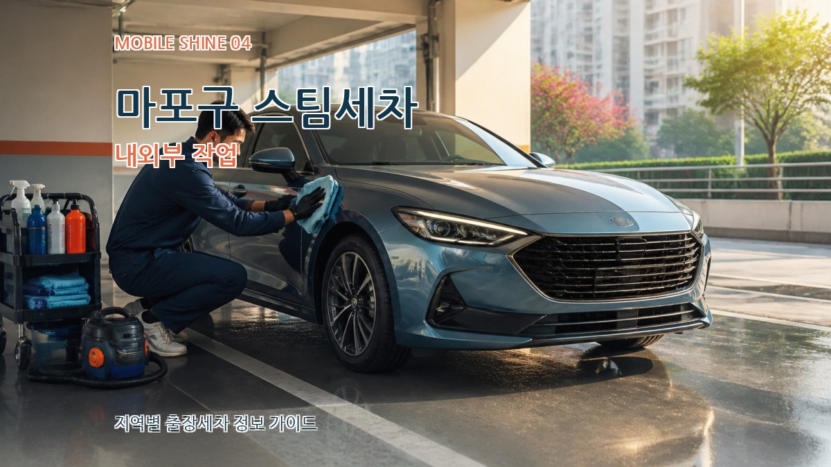 마포구 스팀세차 내외부 작업