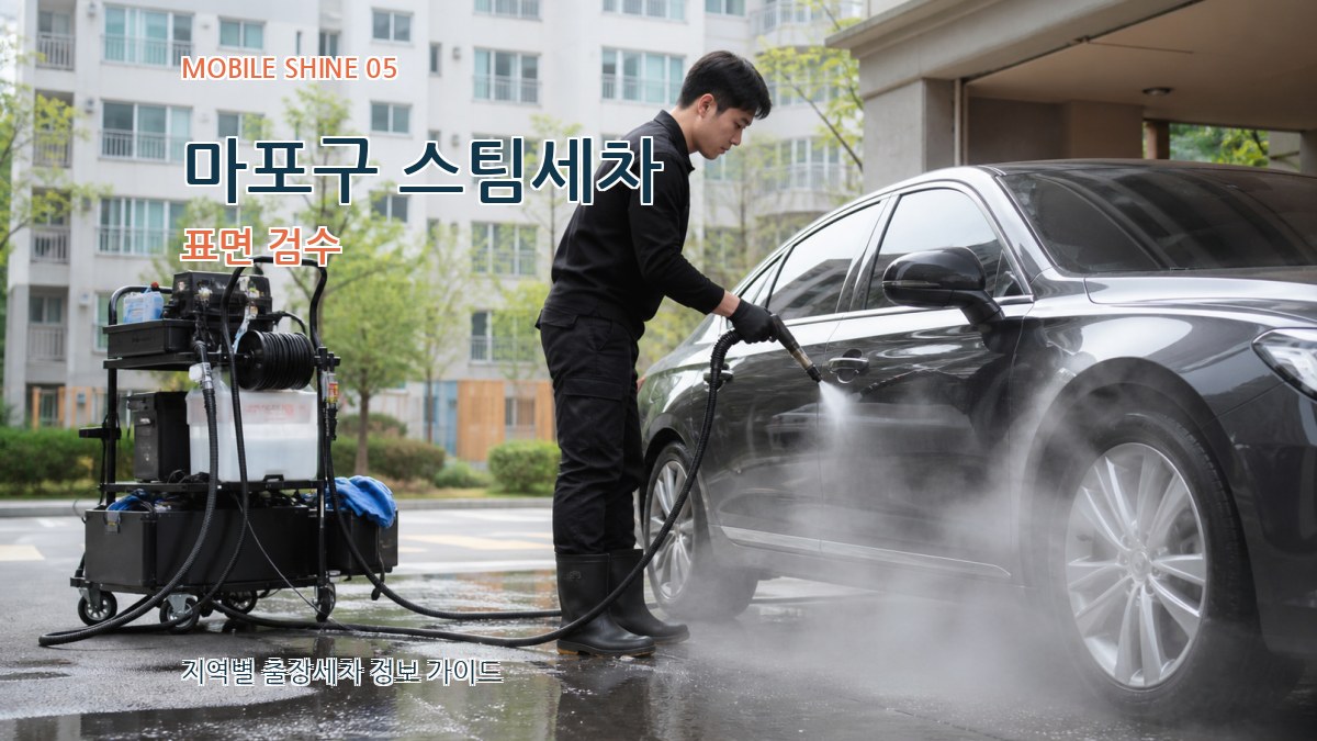 마포구 스팀세차 표면 검수
