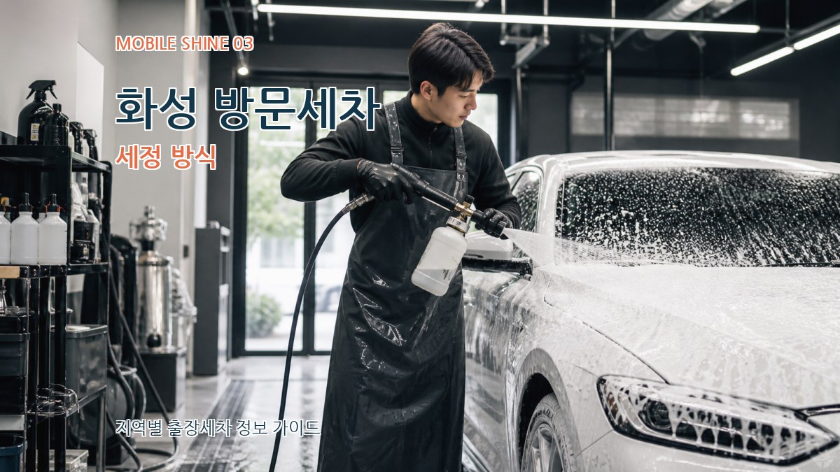 화성 방문세차 세정 방식