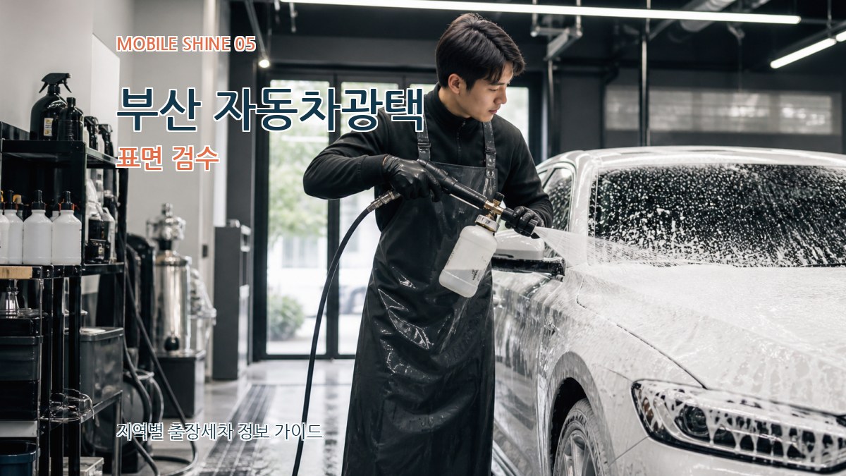 부산 자동차광택 표면 검수