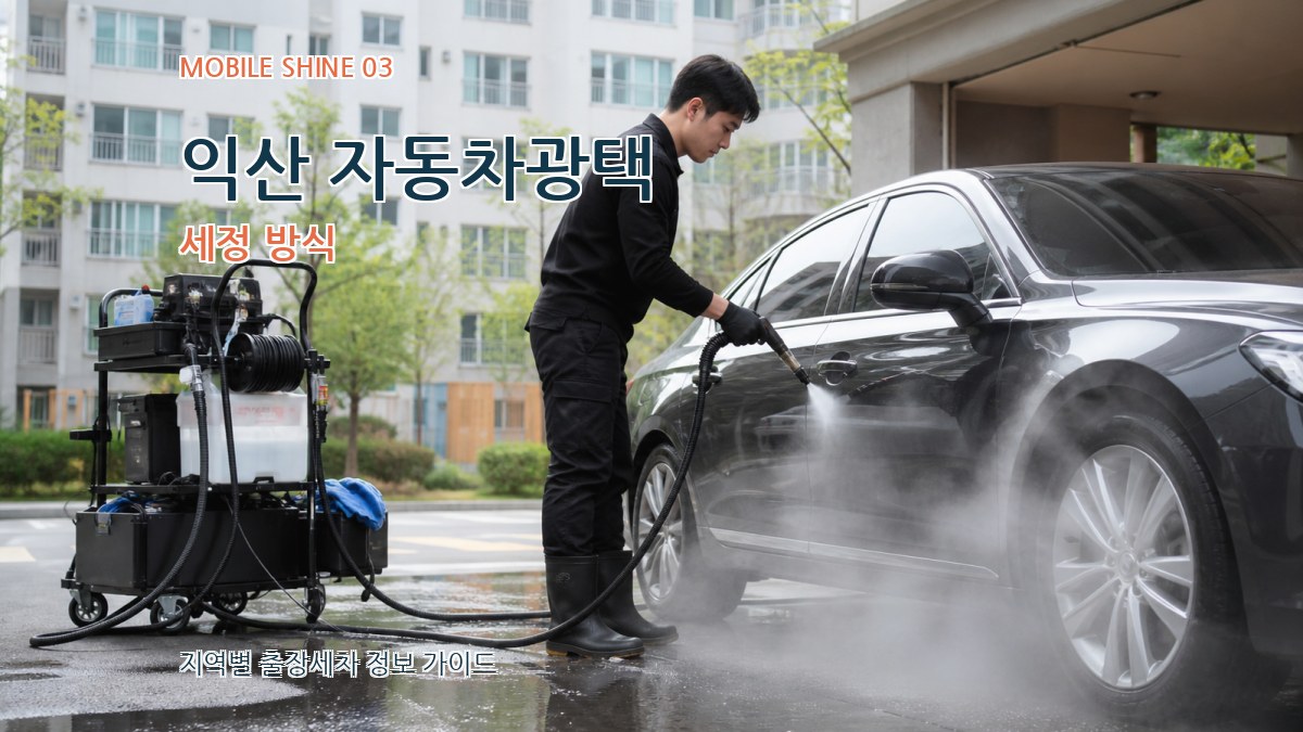 익산 자동차광택 세정 방식